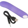 Фиолетовый мини-вибратор Flashing Mini Vibe - 15,2 см.