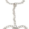 Фиксация на шею и запястья в виде цепей с замочками Bad Kitty Metal collar and chain