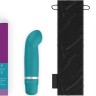 Бирюзовый мини-вибратор Bcute Classic Curve - 10 см.