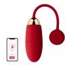 Красное виброяйцо Ella с управлением через смартфон