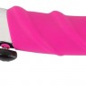 Розовый вибратор с рёбрышками и подогревом Warming Soft Vibrator - 22,8 см.
