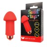 Красный силиконовый вибромассажер Sweet Toys - 5 см.