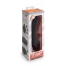 Черный анальный вибратор 7" Slim Anal Realistic Vibrator - 20 см.