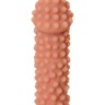 Телесная насадка на фаллос с бугорками Extreme Sleeve 010 S-size - 14,7 см.