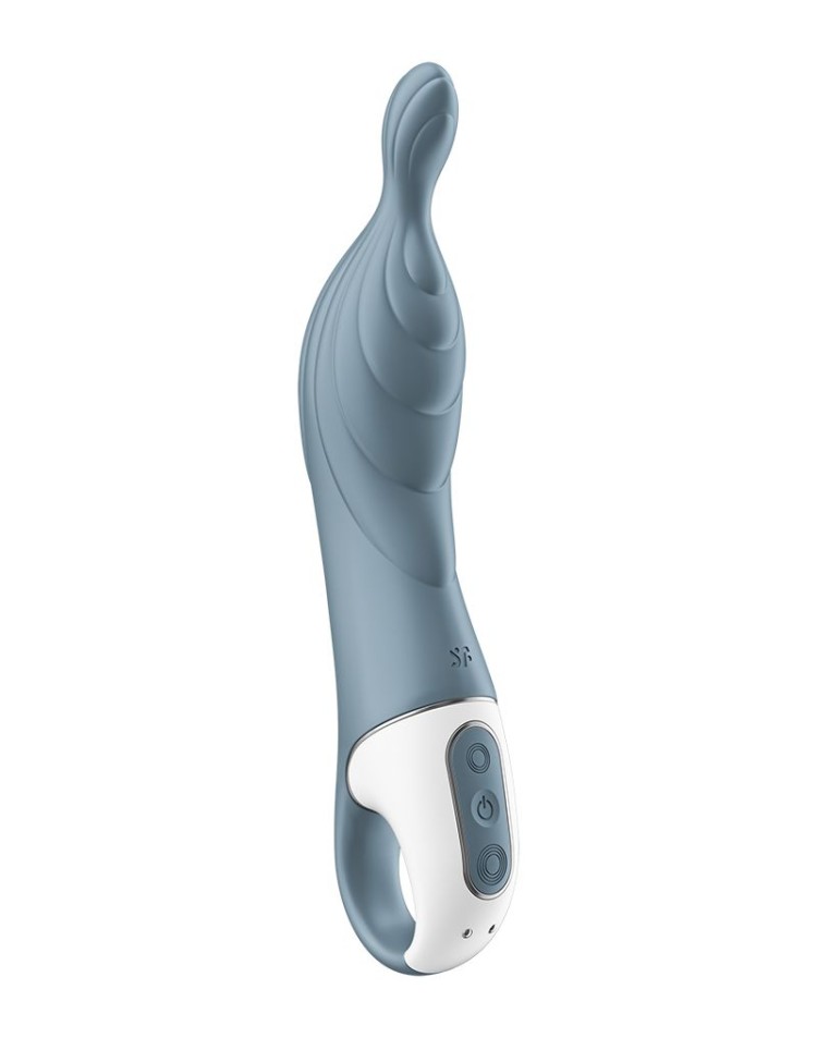 Серый вибратор Satisfyer A-Mazing 2 - 22,1 см.