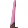 Розовый фаллоимитатор "Олень" - 34 см.