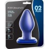 Синяя анальная пробка 02 Plug - 13,3 см.