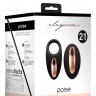 Черное эрекционное виброкольцо Poise с пультом