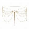 Золотистое украшение из цепочек Magnifique Metallic Chain Waist Jewelry