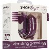 Фиолетовое виброяйцо Medium Wireless Vibrating G-Spot Egg с пультом - 7,5 см.