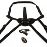 Черный вибрострапон с пультом ДУ RC Vibrating Strap-On - 13 см.