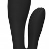 Черный вибратор G-Spot and Clitoral Vibrator Flair - 17,5 см.