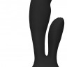 Черный вибратор G-Spot and Clitoral Vibrator Flair - 17,5 см.