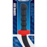 Чёрный двусторонний вибромассажер для анальной стимуляции MENZSTUFF ASS DAGGER KNOTTED - 30 см.