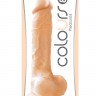 Телесный фаллоимитатор Colours Pleasures 8" Dildo - 23,6 см.