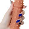 Насадка на фаллос с шипами и бугорками Extreme Sleeve 003 S-size - 12,7 см.
