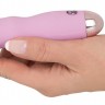 Нежно-розовый мини-вибратор Cuties Mini - 12,4 см.