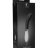 Черный вибратор для точки G или простаты Apollo - 20 см.