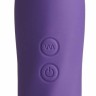 Фиолетовый вибромассажер Smooth Operator Rechargeable Wand - 19,5 см.