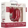 Красное виброяйцо Medium Wireless Vibrating G-Spot Egg с пультом - 7,5 см.
