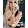 Желтая мини-плеть из силикона и акрила SILICONE FLOGGER WHIP - 25,6 см.