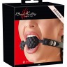 Черный силиконовый рельефный кляп Silicone Ball Gag