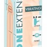 Телесная удлиняющая насадка с вибрацией Silicone Extension Vibrating - 19 см.