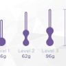 Набор из 3 фиолетовых вагинальных шариков Kegel Training Set