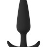 Черная анальная пробка для ношения Slim Butt Plug - 8,3 см.