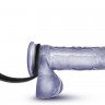 Черное эрекционное кольцо с анальным стимулятором Platinum Cock Ring Plug