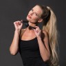 Черный кляп-шарик PREMIUM SOLID SILICONE BALL GAG