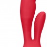 Красный вибратор G-Spot and Clitoral Vibrator Flair - 17,5 см.