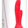 Красный вибратор G-Spot and Clitoral Vibrator Flair - 17,5 см.