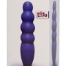 Синий анальный стимулятор Large Bubble Plug - 14,5 см.