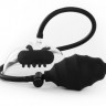 Чёрная вакуумная вибропомпа Vibrating Pussy Pump
