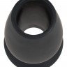 Черная анальная пробка с тоннелем Lust Tunnel Plug S - 7,5 см.