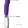 Фиолетовый вибратор Asopus - 21 см.