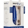 Синяя анальная пробка для ношения Slim Butt Plug - 8,3 см.