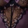 Корсет с кружевными вставками и рюшей по низу Irma corset