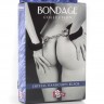 Чёрные наручники с кристаллами BONDAGE