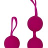Ярко-розовый набор для тренировки вагинальных мышц Kegel Balls