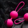 Ярко-розовый набор для тренировки вагинальных мышц Kegel Balls