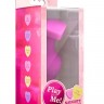 Розовая анальная пробка с основанием-сердечком CANDY HEART BE MINE - 8 см.