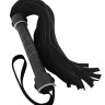 Черная виниловая плетка Whip - 40 см.