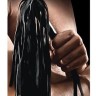 Черная виниловая плетка Whip - 40 см.