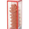 Насадка на фаллос с шипами и продолговатыми бугорками Extreme Sleeve 004 S-size - 12,7 см.