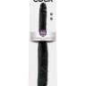 Чёрный двусторонний дилдо 16  Tapered Double Dildo - 40,6 см.