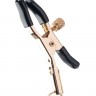 Золотистые зажимы для сосков PREMIUM NIPPLE CLAMPS WITH TASSLE