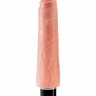 Телесный вибратор-реалистик 9" Vibrating Stiffy - 27,9 см.