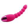 Розовый анальный вибростимулятор Lovers Beads - 19 см. 
